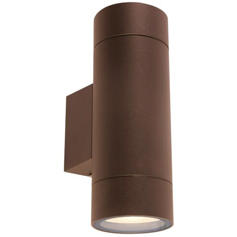 Applique LED murale à double faisceau mod. Granada 2 couleur corten