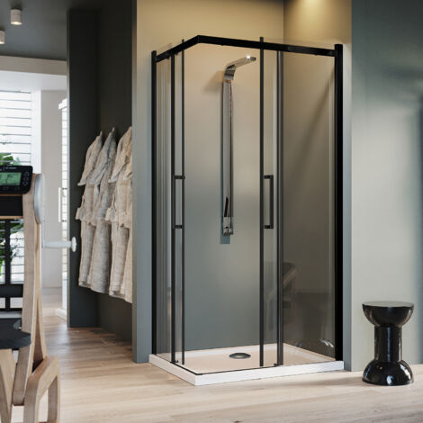 Mexen Mist Cabine De Douche Demi-circulaire Pivotante 90 X 90 Cm Transparent Cuivre Brosse 8a33 090 090 65 00 96784717