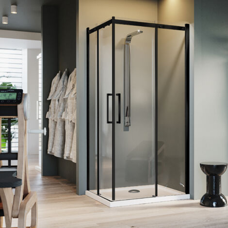 Cabine de douche 100x60 CM H190 Transparent avec Easyclean