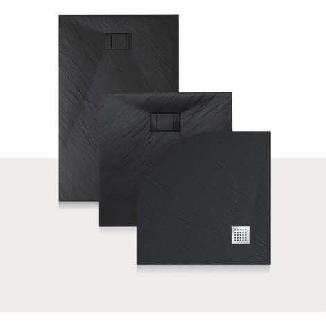 Bac à douche anthracite effet pierre mod. Blend 80X150 cm rectangulaire