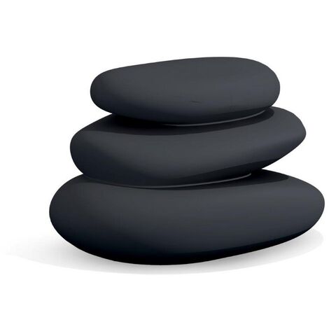 Décoration de jardin en résine anthracite – Statue feng shui Eden – Dimensions 75 x 62 x 47 cm – Matériau écologique et recyclable – Monacis (1/2)