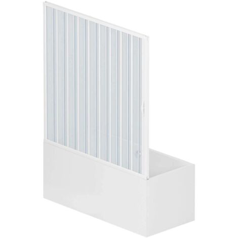 Idralite – Box sopravasca Nina 160cm – Pare-baignoire 2 portes – Ouverture latérale – Mur acrylique léger et hydrofuge