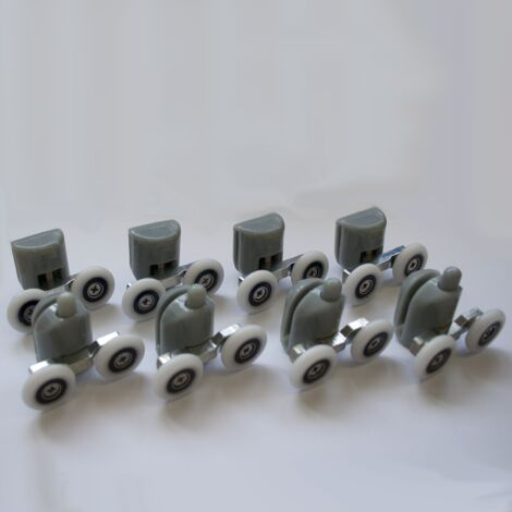 Kit De Roulettes Idralite 8 Pièces Pour Porte De Douche Coulissante Arkansas – Neuf