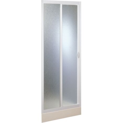Idralite – Porte de douche coulissante 150 cm – Ouverture latérale – Panneaux acryliques 2,2 mm – Système coulissant sur roulettes nylon – Made in Italy (1/5)