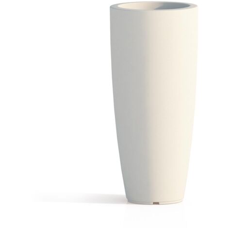Vase en polymère Monacis Stilo Round Top Glaçon - Ø 40 cm. - h 90 cm.