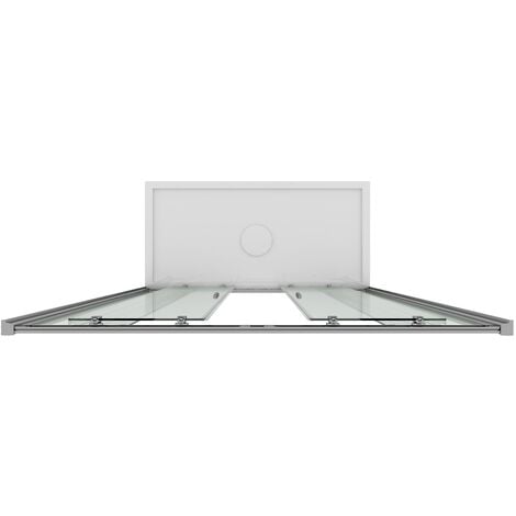 Porte de douche coulissante verre transparent h 185 mod Replay 2 portes 160 cm