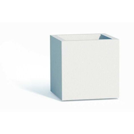Vase en polymère Monacis Cube cm. 40X40X40 Glace (1/5)
