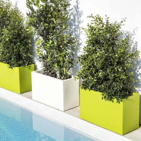 Jardinière Rectangulaire En Résine – 50x19x15 Cm – Gris Foncé – Pour Balcon, Terrasse – Drainage Intégré – Léger Et Durable - 2