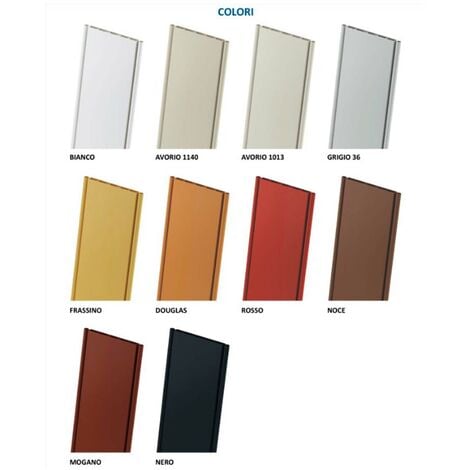 Porte accordéons pliante intérieur en kit avec verre en PVC mod. Sonia Blanche 82x210 cm