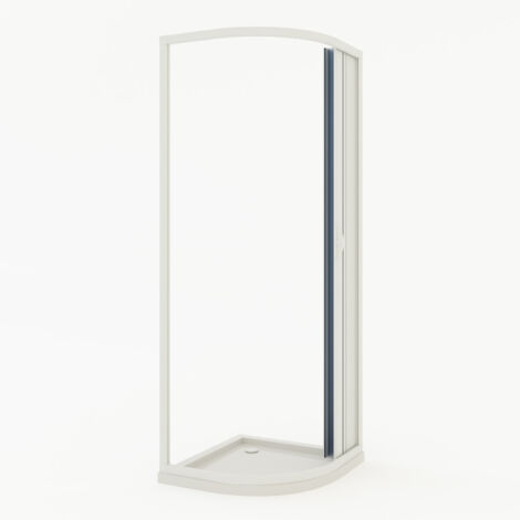 Cabine parois de douche 1/4 de cercle pliante en PVC h 185 mod. Loto