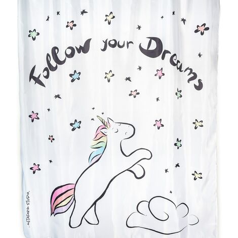 Rideau De Douche Motif Myrtille 152x183 Cm - Polyester Imperméable, Anti-moisissure, Avec 12 Crochets