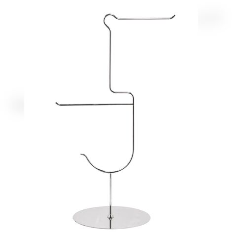 Porte-serviette sur pied poli en acier inox mod. pellicano (1/3)