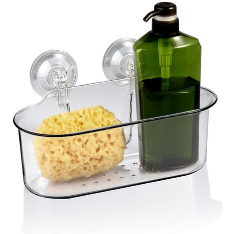 Crochet de cuisine à ventouse Interdesign, plastique, transparent