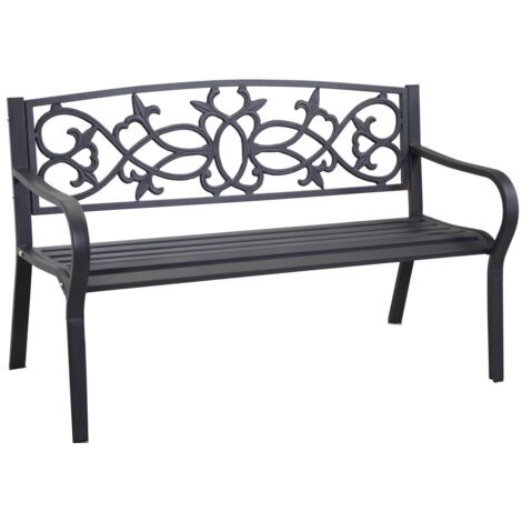 Banc en métal anthracite Pavia (1/5)