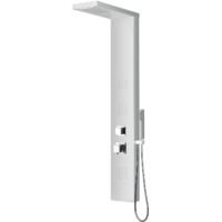 Colonne de douche hydromassante effet pluie carrée en aluminium mod. Niagara