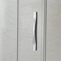 Porte de douche pivontante verre transparent h 198 mod. Cristal 1 porte 70 cm