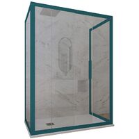 Parois douche 3 côtés 80x170 coulisse Vert Night Watch Deco Trio