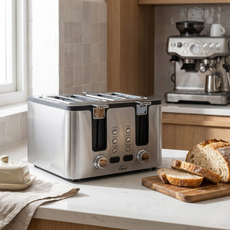 Imetec GranToast,Grille-Pain 2 Fentes Extra-Larges et Pinces Ouvrantes