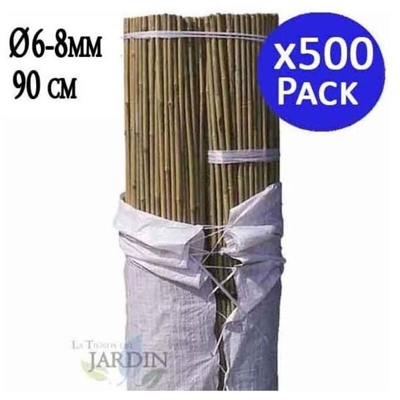 20 Tuteurs En Bambou Naturel 20 Cm | Diamètre 0,4-0,7 Cm | Pour Plantes D'intérieur Et Petits Pots