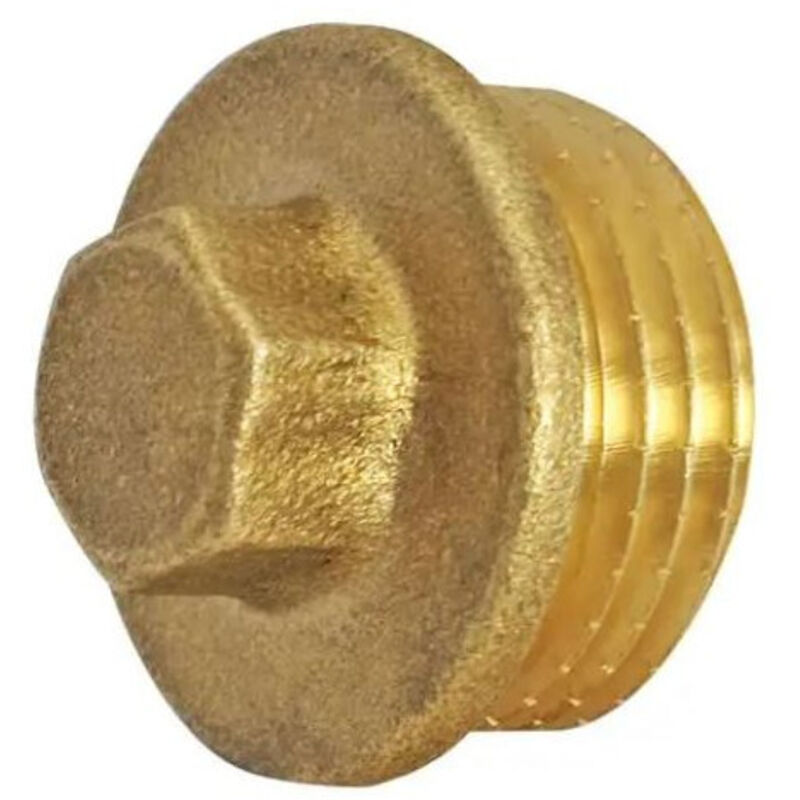 4 Bouchons De Tuyau Laiton 3/4" Filetage Extérieur - 26mm, Étanches, Pour Robinets Et Machines