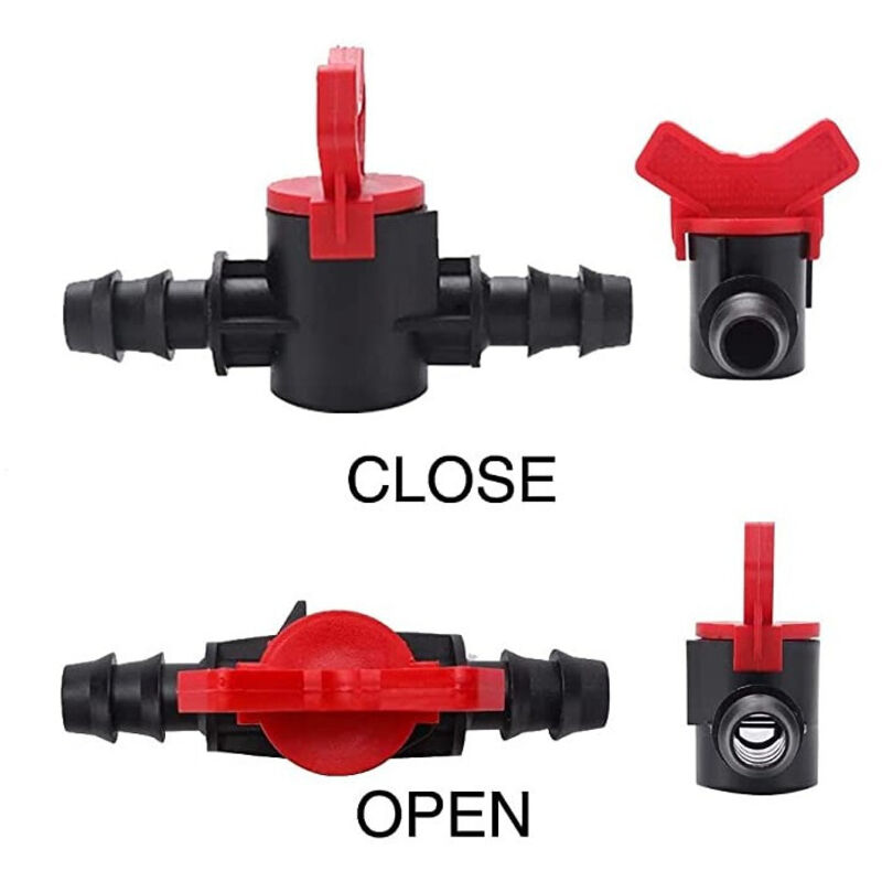 Suinga Lot De 10 Robinets D’Arrêt 16 Mm – Vannes De Dérivation Pour Irrigation Goutte-à-Goutte