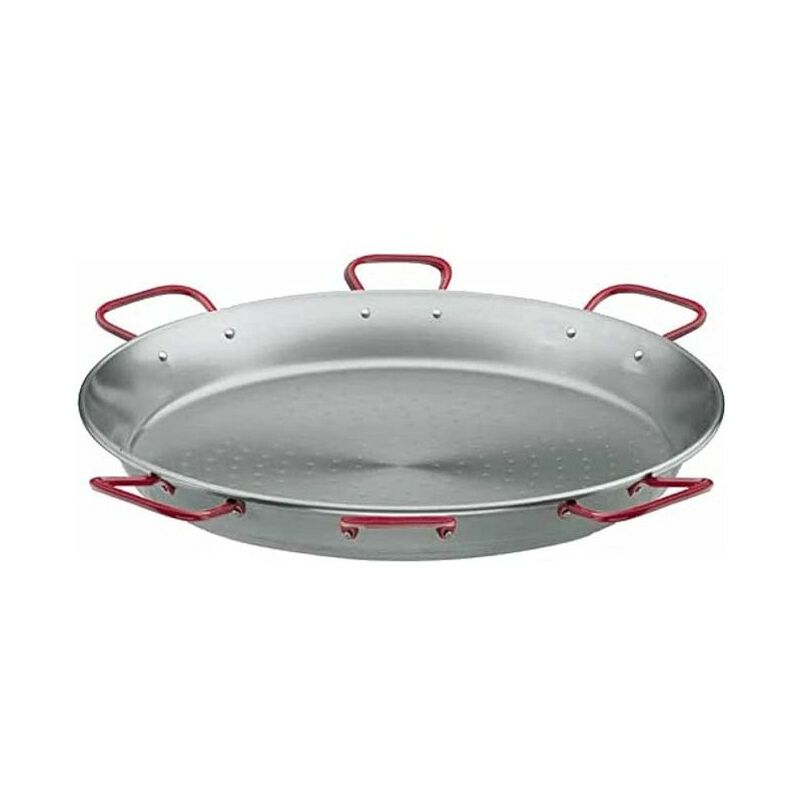 Poêle à Paella En Acier Poli 60 Cm - Pour 20 Personnes - Marque Vaello Campos