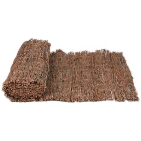 Suinga – Brise vue en brande de bruyère 1 x 3 m – Dissimulation 90 % – Maille cousue à 10 cm – Pour terrasses et jardins