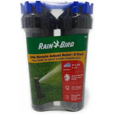 Pack 10 x Aspersor de riego Rain Bird 3504-PC 1/2, Alcance 4,6 a 10,7 m | Leroy Merlin