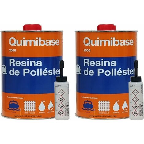 Kit Résine Polyester 2 Kg + Catalyseur 60 G + Roving 2 M² - Pour Réparation Nautique, Carrosserie, DIY