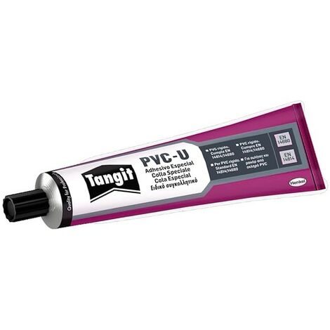 Colle adhésive pour PVC pour joints entre tuyaux, caisse de 125 gr