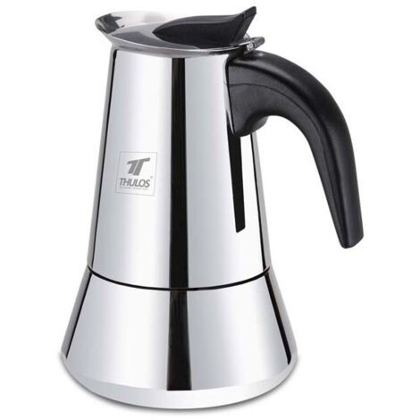 Cafetière Espresso SLANCIO – 10 Tasses – Inox Brillant – Compatible Tous Feux (dont Induction) - 4