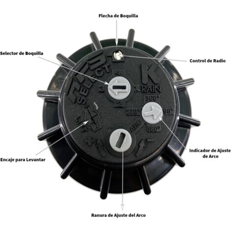 Toro 53460 Lot De 5 Arroseurs Escamotables à Buse Réglable De 10,2 Cm Et 4,6 M, Noir