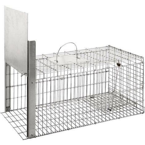 Cage à chat galvanisée 37x75x34 cm