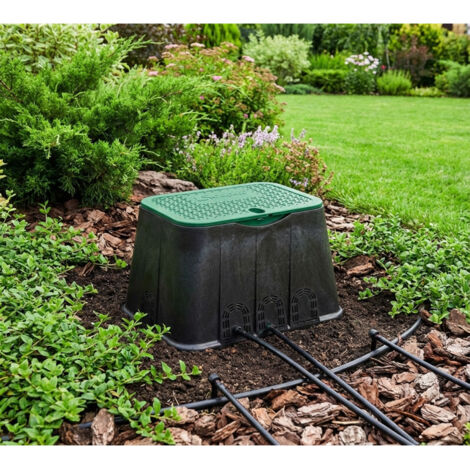 Arquette D'Arrosage Suinga 64x53x30cm - Boîte 4-7 Électrovannes Polyéthylène Avec Couvercle