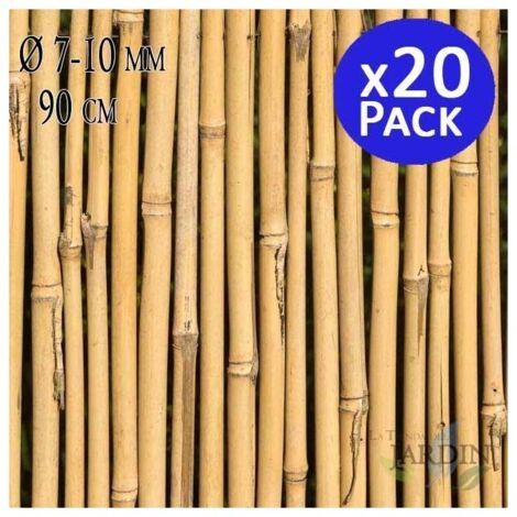 Lot De 10 Tuteurs En Bambou Naturel 180 Cm - Supports Pour Plantes De Jardin Et Cultures