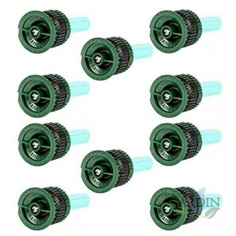 Lot de 10 Buse pour tuyères HE-Van-08 Rain Bird à angle variable. Portée 1,5 m à 2,4 m, haute efficacité et économie d'eau, vert (1/3)