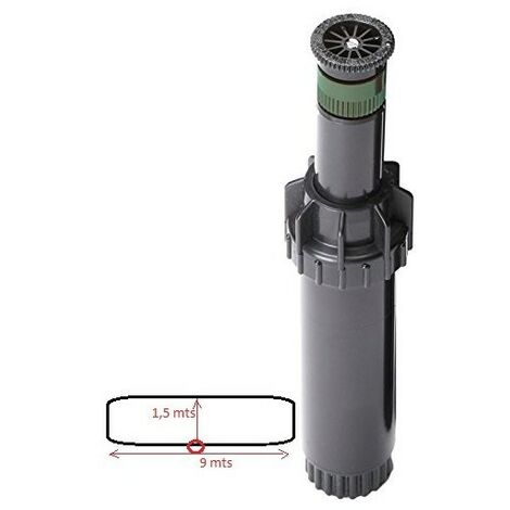 Suinga – Tuyère d'arrosage à bande centrale – Hauteur d'émergence 5/10 cm – Débit 0,04 à 1,30 m3/h – Connexion ½ femelle (1/5)