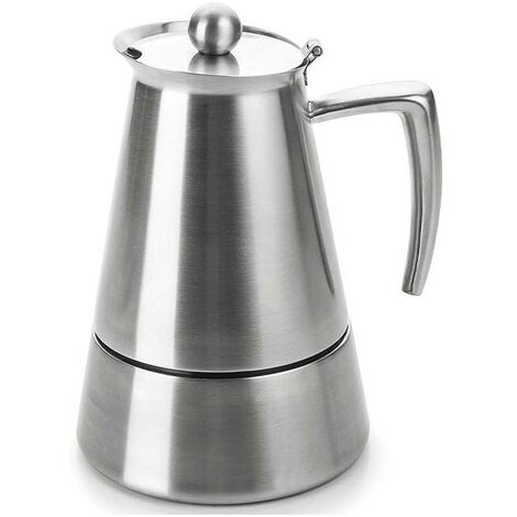 Cafetière Italienne IBILI Moca Rosso - 10 Tasses, 460ml, Inox, Induction