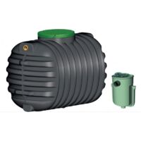 Graf – Fosse septique 1600 litres avec filtre biologique – Pour 2 à 5 habitants – Réservoir en polypropylène haute densité – Performance certifiée PIA