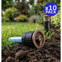 Rain Bird 18VAN – Pack 10 Buses Diffuseurs Arrosage 5,2 M – Angle 0° à 360° – Compatible Hunter, Rain Bird, Etc.
