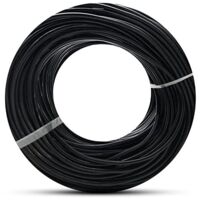 Tuyau flexible d'arrosage 4,5x6,5 mm. Conducteur PVC souples noir, 200m, recommandé pour l'arrosage goutte à goutte, Suinga