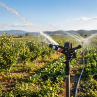 Suinga Lot de 5 Arroseur d'Irrigation agricole réglable | Arroseur Circulaire ou sectoriel 1/2