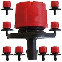 Suinga – Lot de 200 goutteurs réglables 0 à 70 l/h – Pour microtube 4,5 mm x 6,5 mm – Fabriqué en Espagne – Adapté à toutes cultures