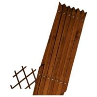 Treillis en bois teinté 90 x 180 cm pour le jardin