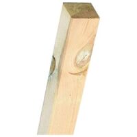 Suinga – Poteau en bois de pin KDI 7x7 cm – Hauteur 100 cm – Imprégnation sous pression pour protection intempéries – Pour clôtures et pergolas