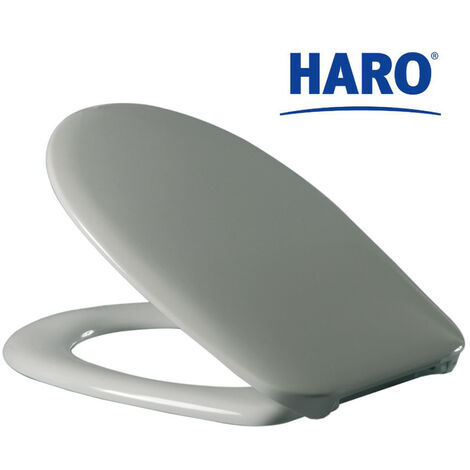 HARO WC-Sitz Wave Soft Close Premium Scharniere Edelstahl, Klappdübel, Nicht Verstellbar