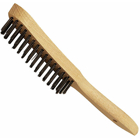 Brüder Mannesmann Stahldrahtbürste - 5-reihig, Grob, Gewellter Draht Für Metall, Kohlenstoffstahl, Robust Und Langlebig