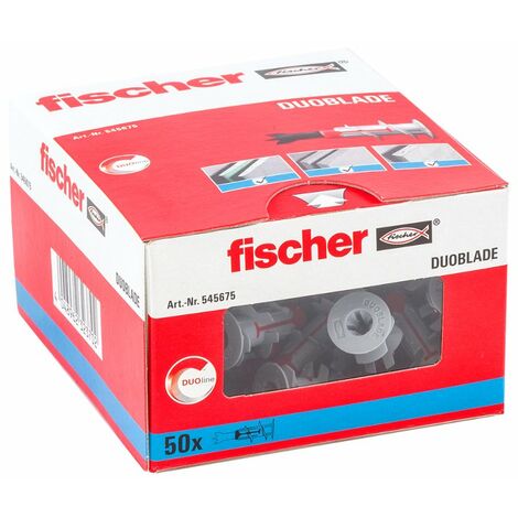 FISCHER DUOBLADE Gipskartondübel 50 Stück Dübel, 545675