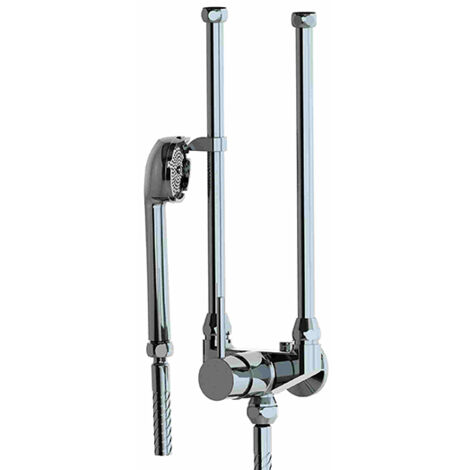 KWC Duscharmatur für drucklose Speicher, Stichmaß 100mm, verchromt