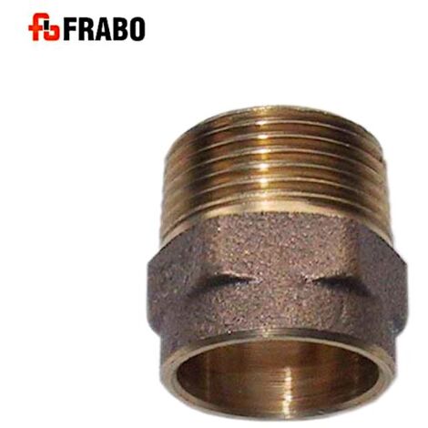 Übergangsnippel I/AG, Lötfitting aus Rotguss, 22mm x 1", Trinkwasser Fitting